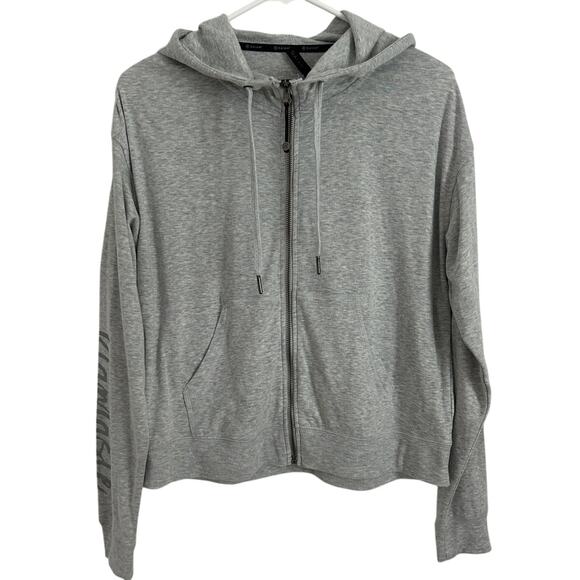 Gaiam Namaste Lightweight Sweatshirt Gray Full Zip Size Small - Picture 1 of 8